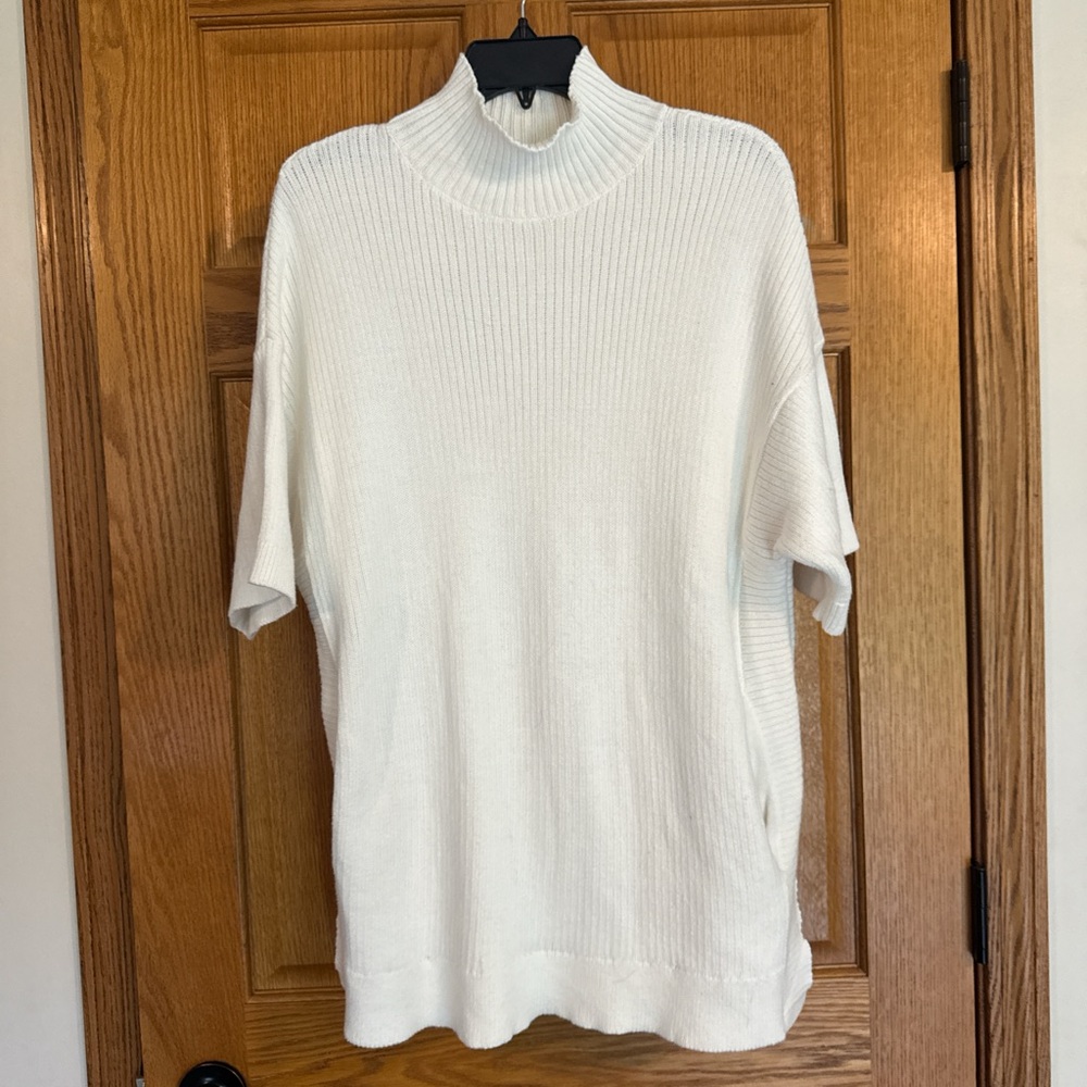 Haven White Cowl Neck Sweater Soft Knit